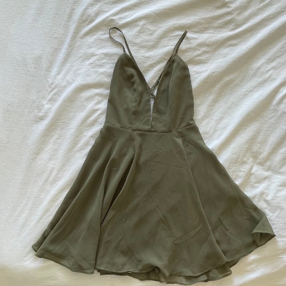 BEBE Green Dress